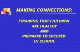 MAKING CONNECTIONS: ENSURING THAT CHILDREN ARE HEALTHY AND PREPARED TO SUCCEED IN SCHOOL.