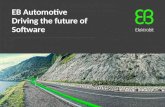 EB Automotive Driving the future of Software. Our solutions for the automotive world Overview/Value Proposition ECU software and services ‒EB tresos –