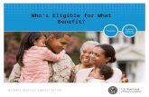 VETERANS BENEFITS ADMINISTRATION Who’s Eligible for What Benefit?