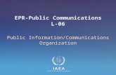 IAEA International Atomic Energy Agency EPR-Public Communications L-06 Public Information/Communications Organization.
