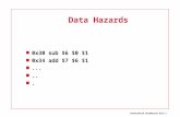 Datorteknik DataHazard bild 1 Data Hazards 0x30 sub $6 $0 $1 0x34 add $7 $6 $1......