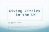 Giving Circles in the UK ISTR, Muenster, Germany July 2014 Angela Eikenberry, University of Nebraska at Omaha, USA Beth Breeze, University of Kent, UK.