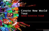 #createnow Create Now World Tour Adobe Creative Cloud.