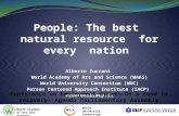 People: The best natural resource for every nation Alberto Zucconi World Academy of Art and Science (WAAS) World University Consortium (WUC) Person Centered.