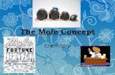 The Mole Concept Chemistry. What is a mole? The mole is a unit used to measure very small quantities – Such as atoms, particles, molecules, ions, etc.