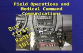 Field Operations and Medical Command Communications But first….. Radio 101…..