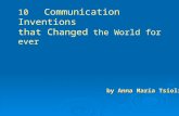 10 Communication Inventions that Changed the World for ever by Anna Maria Tsioli.