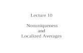 Lecture 10 Nonuniqueness and Localized Averages. Syllabus Lecture 01Describing Inverse Problems Lecture 02Probability and Measurement Error, Part 1 Lecture.
