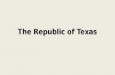 The Republic of Texas Treaty of Velasco After San Jacinto, Santa Anna was forced to sign the Treaty of Velasco. This treaty ended the Texas Revolution.