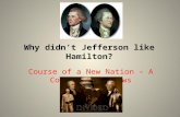 Why didn’t Jefferson like Hamilton? Course of a New Nation – A Conflict of Views.