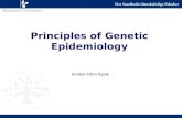 Principles of Genetic Epidemiology Kirsten Ohm Kyvik.