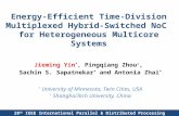 Energy-Efficient Time-Division Multiplexed Hybrid-Switched NoC for Heterogeneous Multicore Systems Jieming Yin *, Pingqiang Zhou +, Sachin S. Sapatnekar.