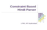 Constraint Based Hindi Parser LTRC, IIIT Hyderabad.
