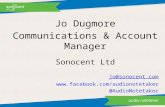 Jo Dugmore Communications & Account Manager Sonocent Ltd jo@sonocent.com  @AudioNotetaker.