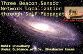 You are here Three Beacon Sensor Network Localization through Self Propagation Mohit Choudhary Under Guidance of: Dr. Bhaskaran Raman.