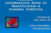 LINKAGES: Collaborative Roles in Reunification & Economic Stability Presented by Peter Dahlin, MS Public Child Welfare Training Academy.