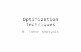 Optimization Techniques M. Fatih Amasyalı. Steepest Descent Exact step size x_new = x_old - eps * df; Eps is calculated as: – z(eps)=x – eps*df – Find.