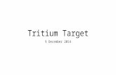 Tritium Target 9 December 2014. Overview Design and major subsystems Thermal/structural analysis Cell filling Vent and stack T2 detection and monitoring.