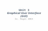 Unit 3 Graphical User Interface (GUI) Dr. Magdi AMER.