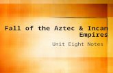 Fall of the Aztec & Incan Empires Unit Eight Notes.