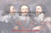 The Development of the English Monarchy World History - Libertyville HS.