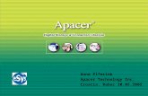 Apacer Company Profile Anna Elferink Apacer Technology Inc. Croatia, Rabac 20.05.2005.