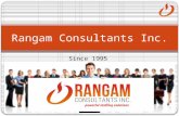 Since 1995 Rangam Consultants Inc.. WHO WE ARE Established in 1995 Registered in 37 states 5 Business offices in North America International offices in.