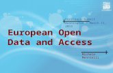 European Open Data and Access DuraSpace Summit Michele Mennielli Washington – March 11, 2015.