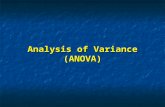 Analysis of Variance (ANOVA). Hypothesis H 0 :  i =  G H 1 :  i | (  i   G ) Logic S 2 within = error variability S 2 between = error variability.