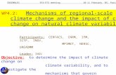 INGV RT4, WP4.2: Mechanisms of regional-scale climate change and the impact of climate change on natural climate variability Participants: CERFACS, CNRM,