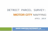 A Michigan Nonprofit Association Affiliate DETROIT PARCEL SURVEY: APRIL 2014.