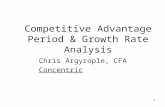 1 Competitive Advantage Period & Growth Rate Analysis Chris Argyrople, CFA Concentric.