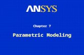 Parametric Modeling Chapter 7. Training Manual December 17, 2004 Inventory #002176 7-2 Parametric Modeling Contents Dimension References Promoting Parameters.