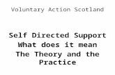 Voluntary Action Scotland Self Directed Support What does it mean The Theory and the Practice.