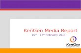 Company LOGO KenGen Media Report 16 th – 17 th February 2015.