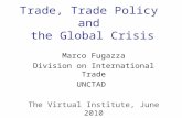 Trade, Trade Policy and the Global Crisis Marco Fugazza Division on International Trade UNCTAD The Virtual Institute, June 2010.