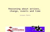 Ontologies Reasoning Components Agents Simulations Reasoning about actions, change, events and time Jacques Robin.