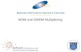 Source: Master 7_4 WDM and DWDM Multiplexing. Multiplexing –a process where multiple analog message signals or digital data streams are combined into.