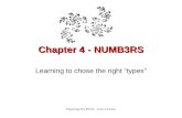 Chapter 4 - NUMB3RS Learning to chose the right “types” Exploring The PIC32 - Lucio Di Jasio.