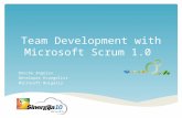 Team Development with Microsoft Scrum 1.0 Doncho Angelov Developer Evangelist Microsoft Bulgaria.