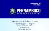 Linguagens, Códigos e suas Tecnologias – Inglês Ensino Fundamental, 9° Ano Simple Past (irregular verbs)
