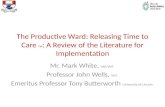 The Productive Ward: Releasing Time to Care TM : A Review of the Literature for Implementation Mr. Mark White, HSE/WIT Professor John Wells, WIT Emeritus.