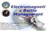 This presentation is UNCLASSIFIED Electromagnetic Battle Management Major Jay Yniguez (E-knee-guess) Lead EW Engineer Future Capabilities Division Joint.