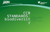 ©2011 Rainforest Alliance CCB STANDARDS: biodiversity Climate, Community and Biodiversity Alliance In-depth training.