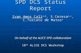 SPD DCS Status Report Ivan Amos Calì a,b, S.Ceresa a,c, C.Torcato de Matos a a CERN-AIT a CERN-AIT b Università degli studi di Bari b Università degli.