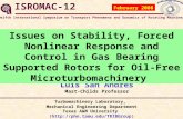 ISROMAC-12 Luis San Andres Mast-Childs Professor February 2008 Issues on Stability, Forced Nonlinear Response and Control in Gas Bearing Supported Rotors.