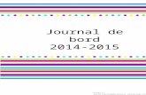 Journal de bord 2014-2015 .