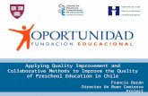 Applying Quality Improvement and Collaborative Methods to Improve the Quality of Preschool Education in Chile Francis Durán Director Un Buen Comienzo Project.