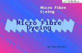 Micro Fibre Dyeing By Roy Gordon. Dyeing 1 Key Issues The 2 most important factors in dyeing polyester microfibres. Build-up properties. Washfastness.