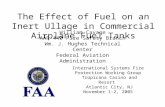 The Effect of Fuel on an Inert Ullage in Commercial Airplane Fuel Tanks William Cavage AAR-440 Fire Safety Branch Wm. J. Hughes Technical Center Federal.